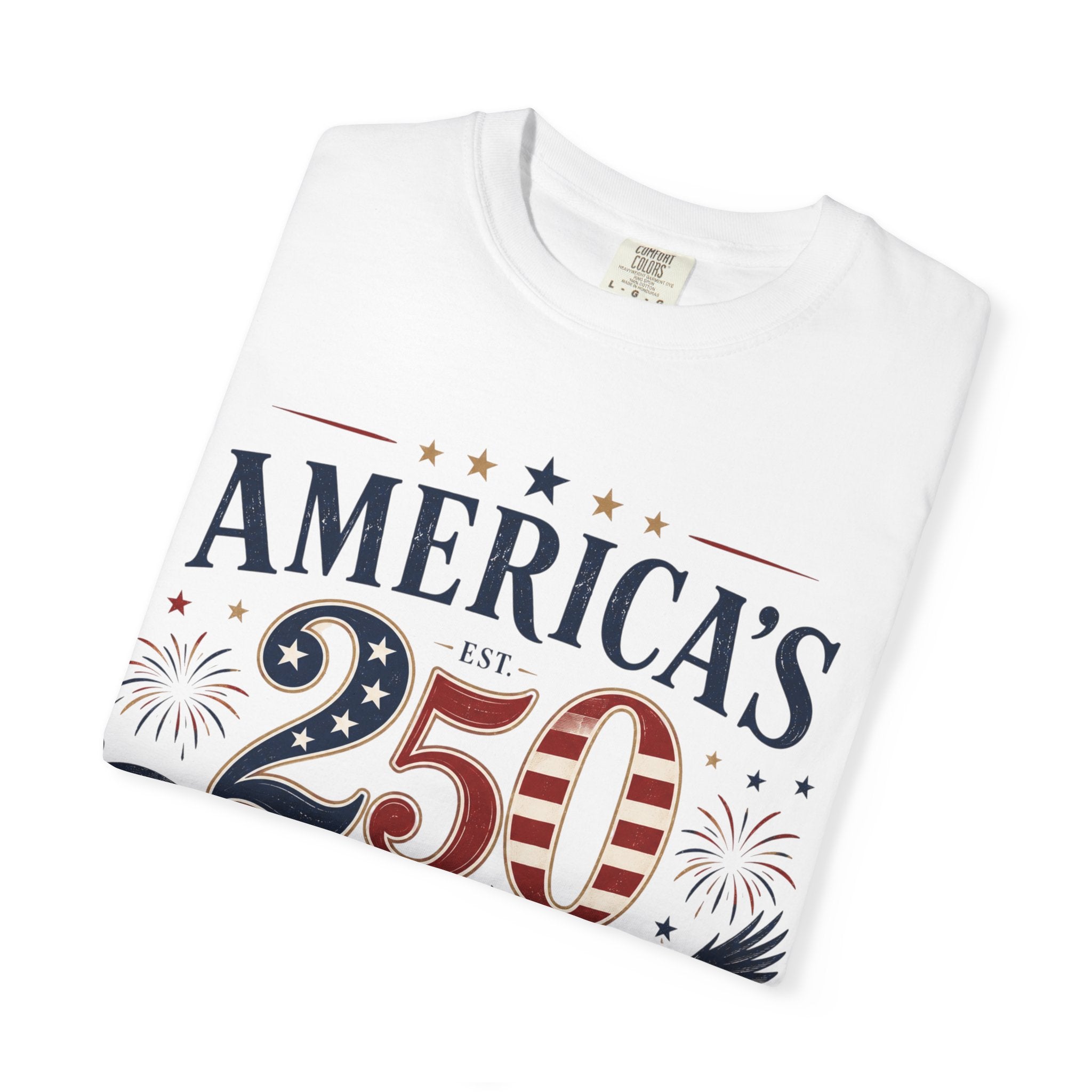 America's 250th Anniversary T-Shirt — '250 Years of Freedom & Liberty' Patriotic Tee