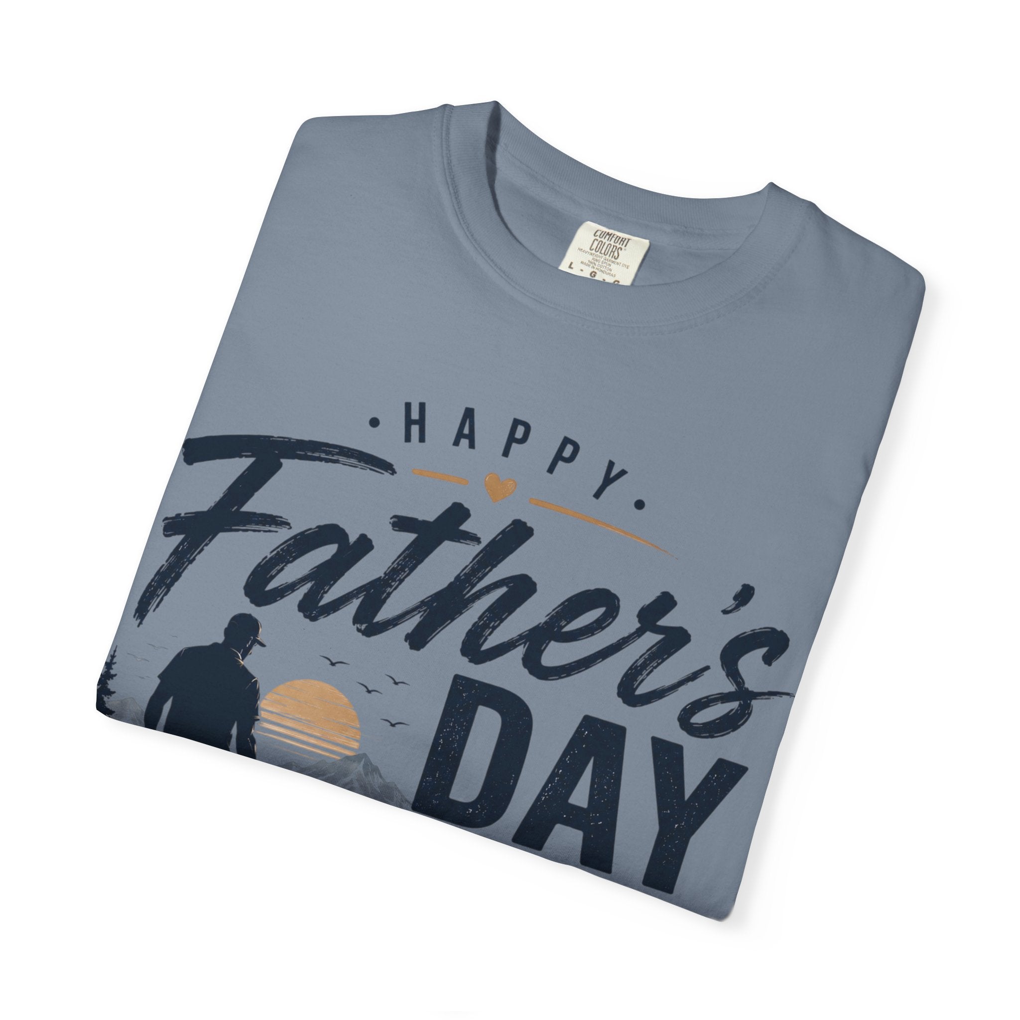 Father's Day T-Shirt — "Happy Father's Day, You Are A Dad, You Are The World" Vintage Dad Tee