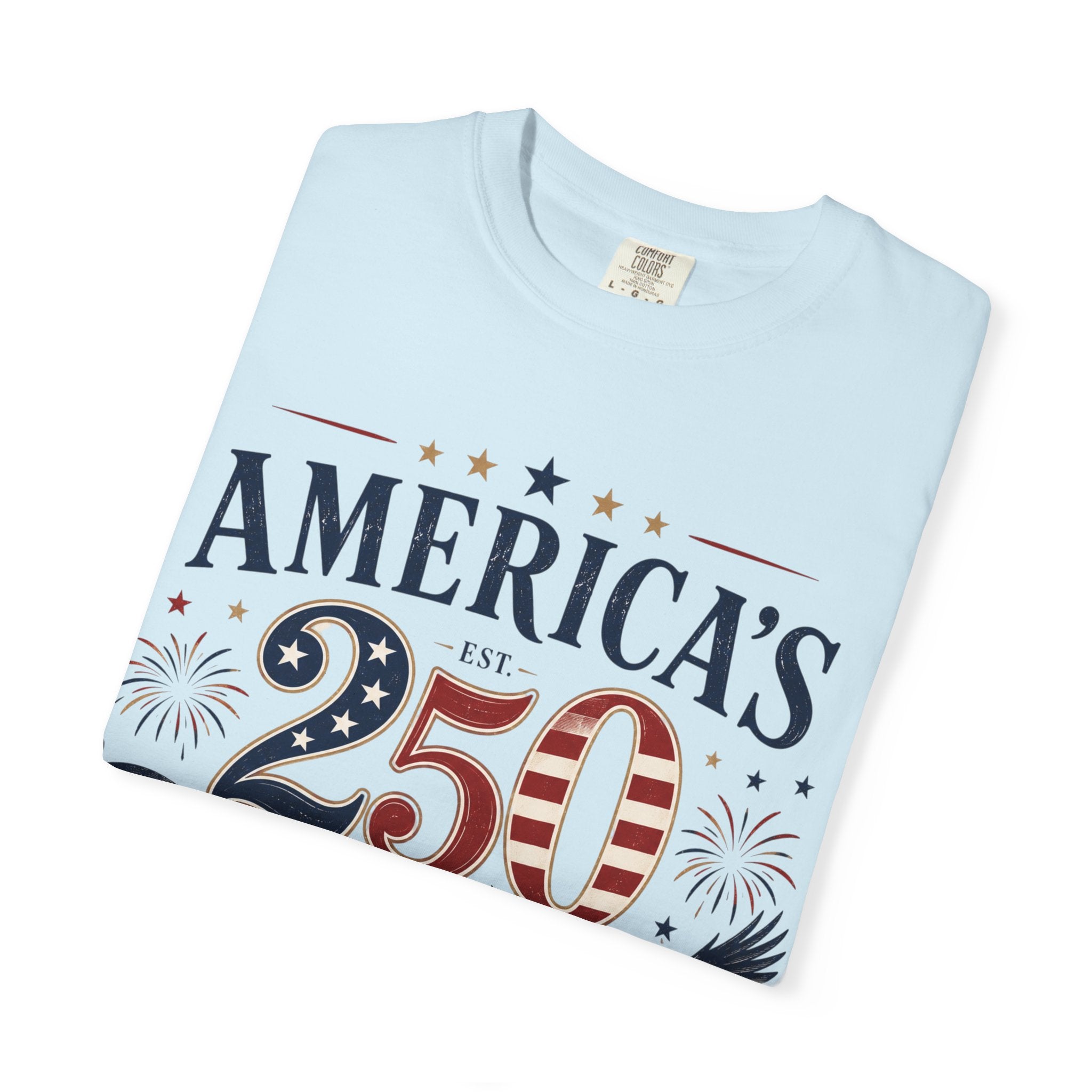 America's 250th Anniversary T-Shirt — '250 Years of Freedom & Liberty' Patriotic Tee