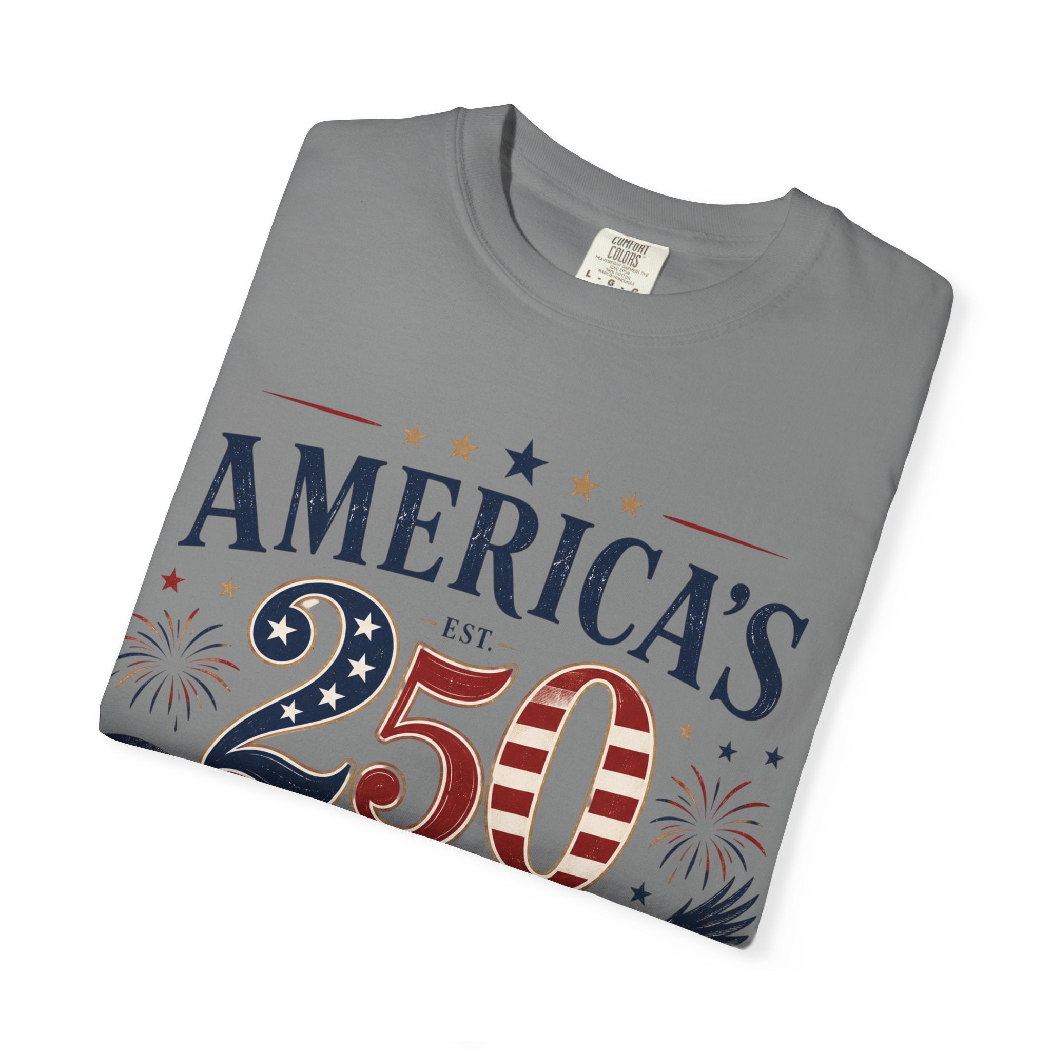 America's 250th Anniversary T-Shirt — '250 Years of Freedom & Liberty' Patriotic Tee