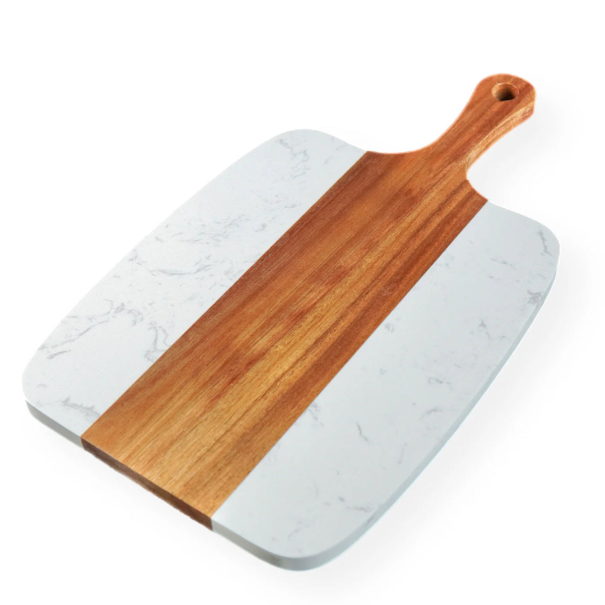 Marble & Acacia Serving Board – 5 Piece Custom Engraved Set image 2
