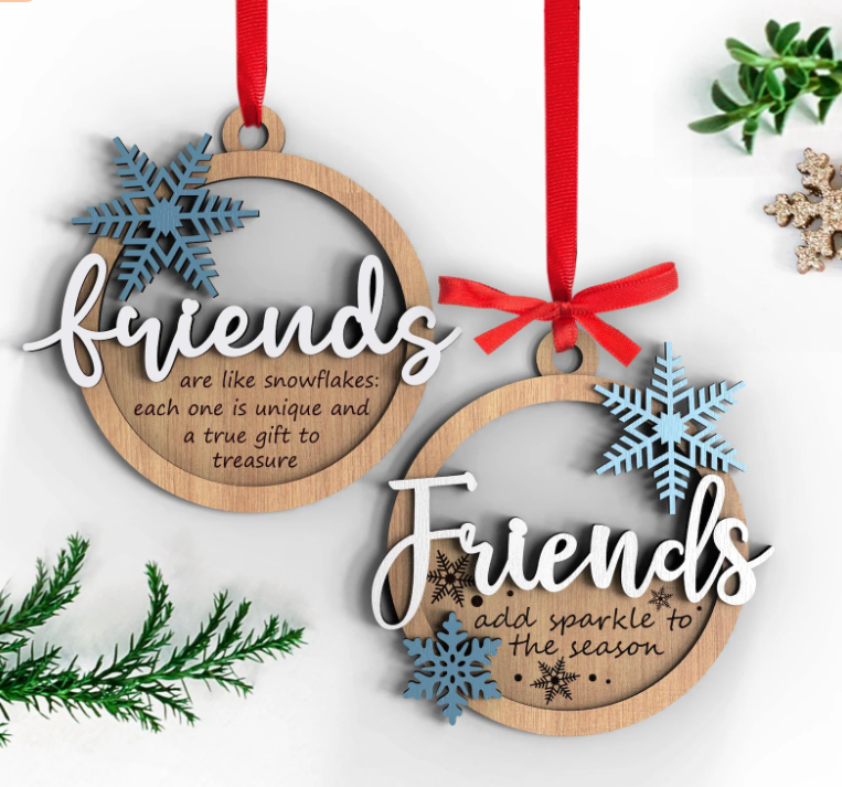 Family & Friends Snowflake Christmas Ornaments image 2